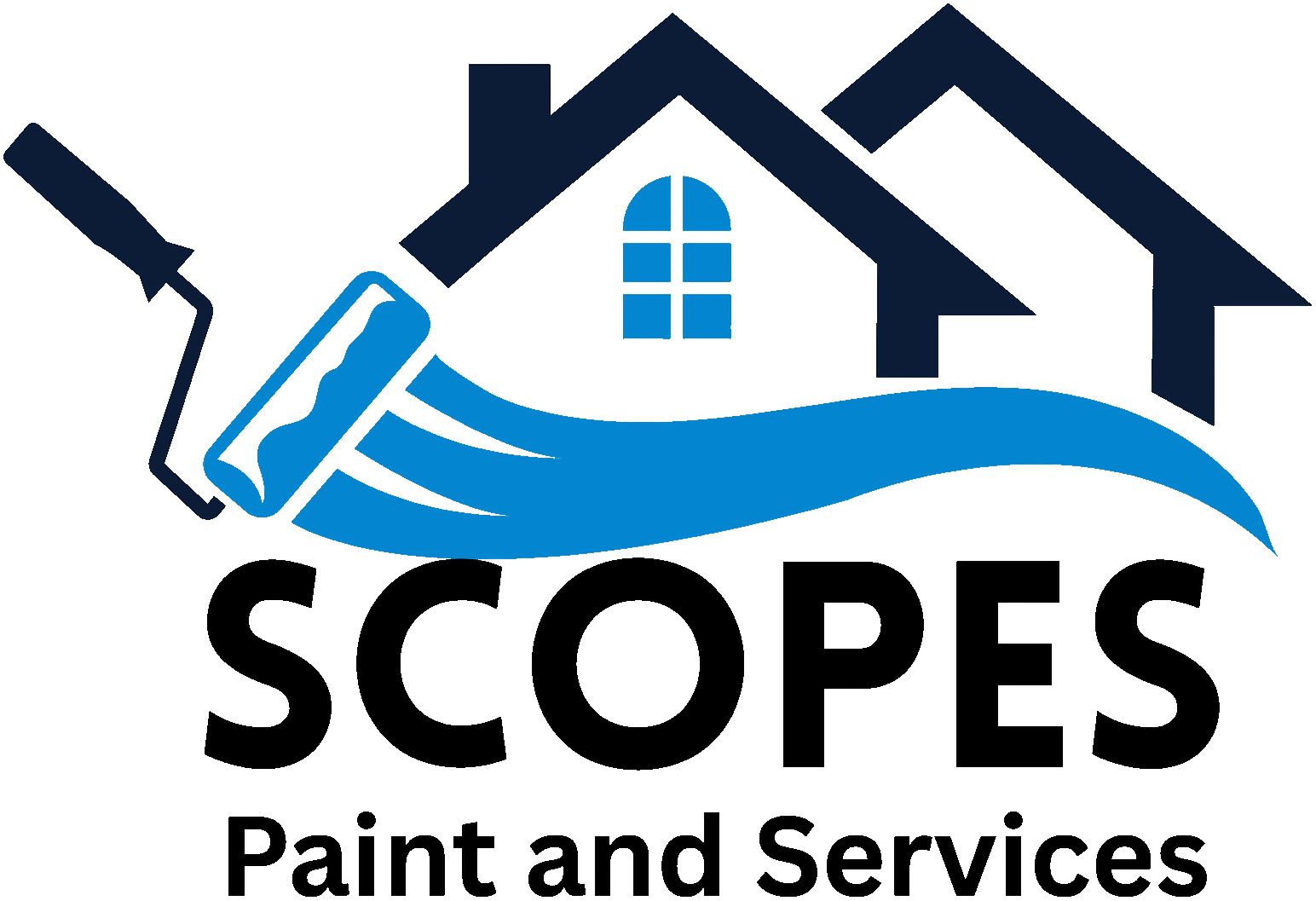 Scopes paint and services. logo